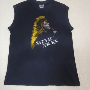 Vintage Stevie Nicks 1986 Rock A Little Tour Sleeveless T Shirt XL Muscle Tee